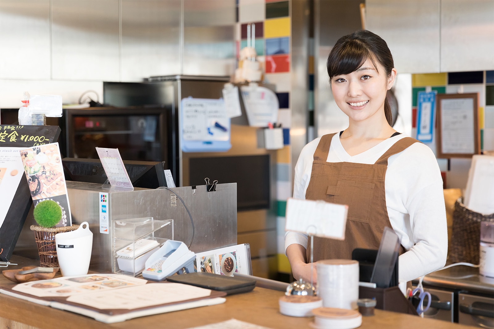 Asian waitress